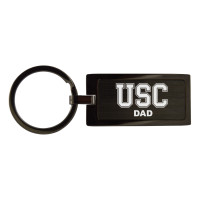 USC Trojans Block Dad Black Keychain